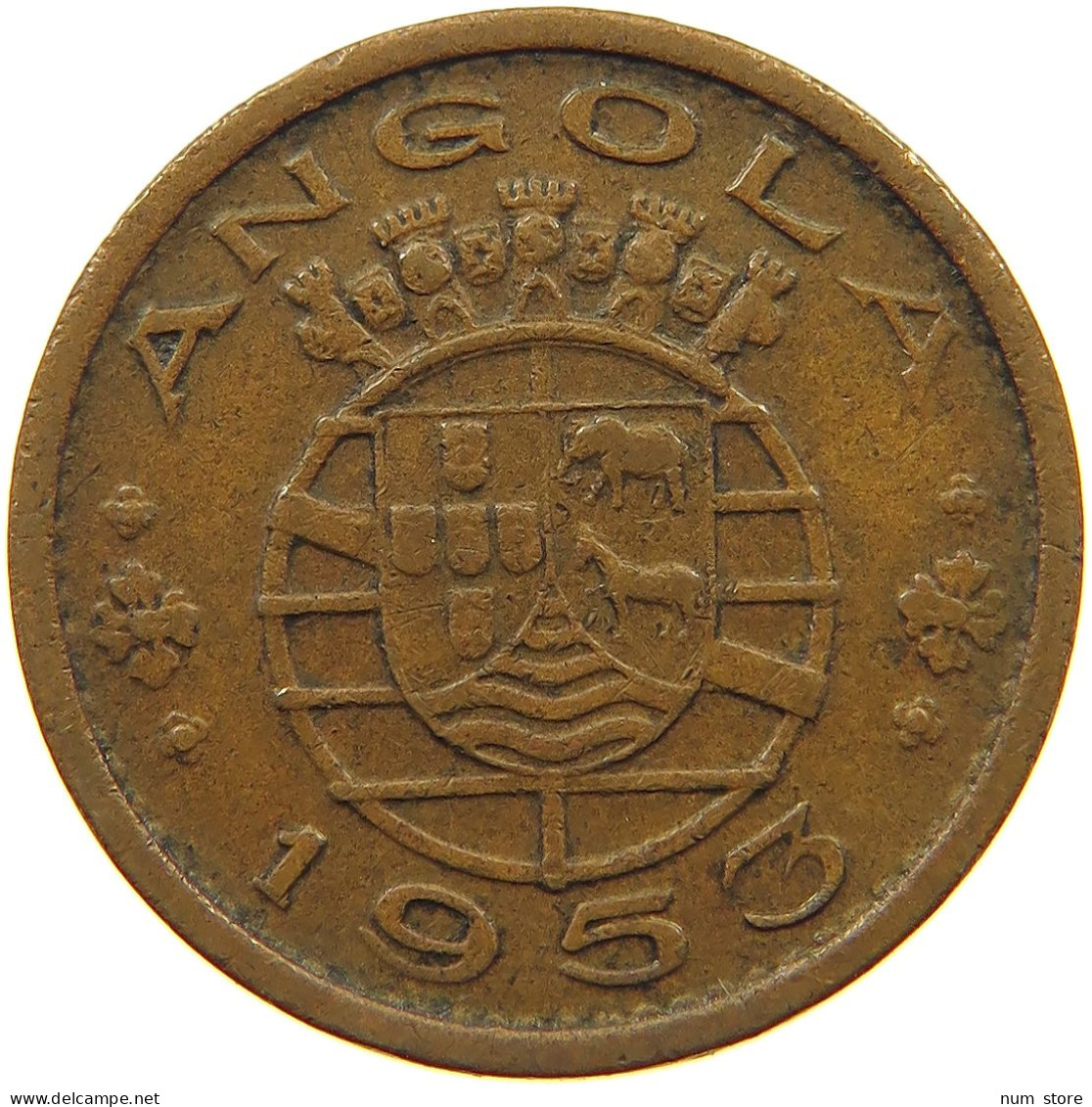 ANGOLA 50 CENTAVOS 1953  #c081 0445 - Angola