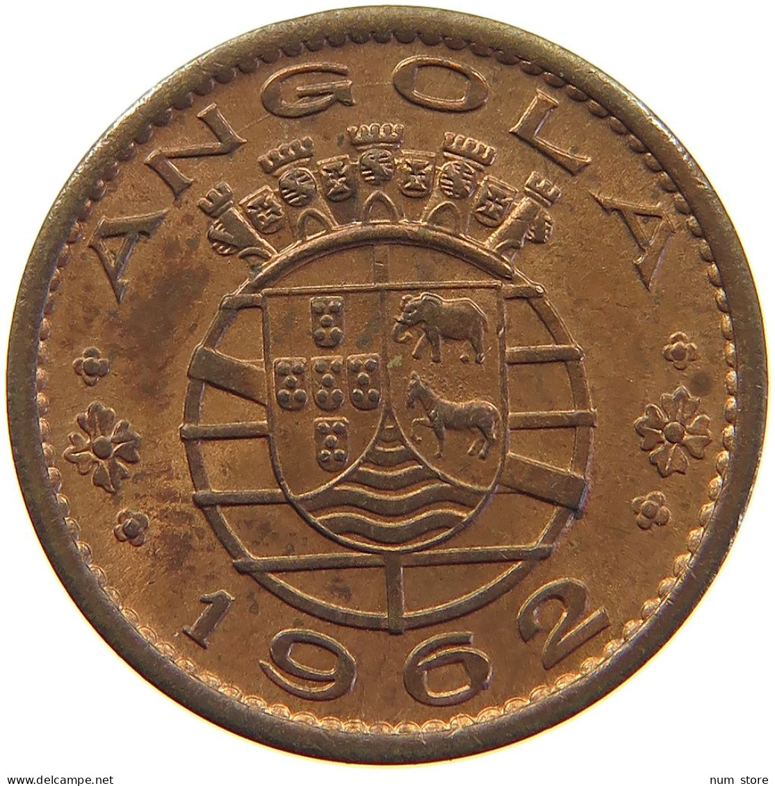 ANGOLA 20 CENTAVOS 1962  #s023 0393 - Angola