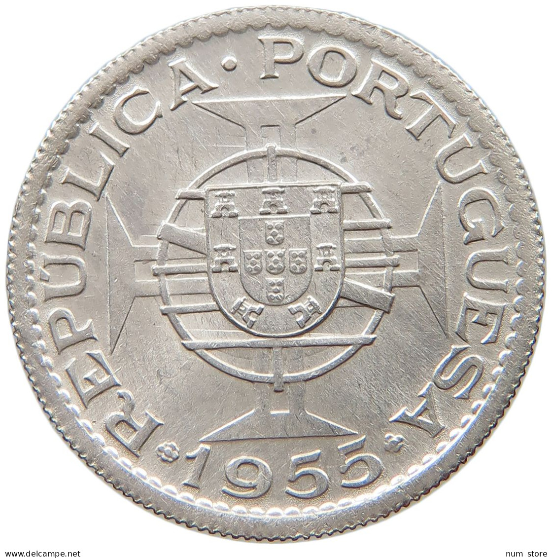 ANGOLA 10 ESCUDOS 1955  #s038 0367 - Angola