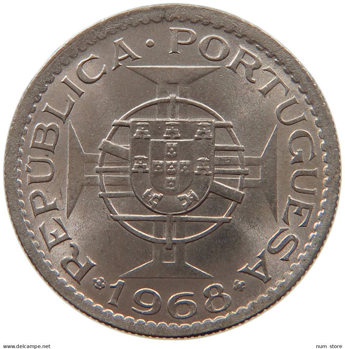 ANGOLA 2 1/2 ESCUDOS 1968  #s028 0195 - Angola