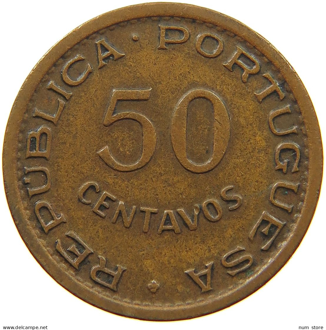 ANGOLA 50 CENTAVOS 1953  #c083 0479 - Angola