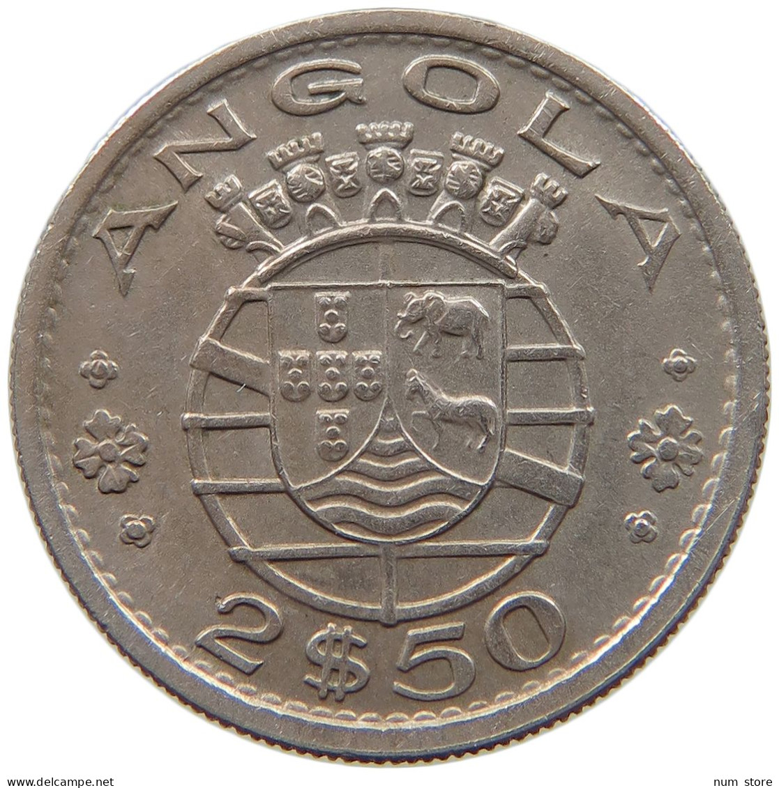 ANGOLA 2 1/2 ESCUDOS 1969  #c078 0193 - Angola