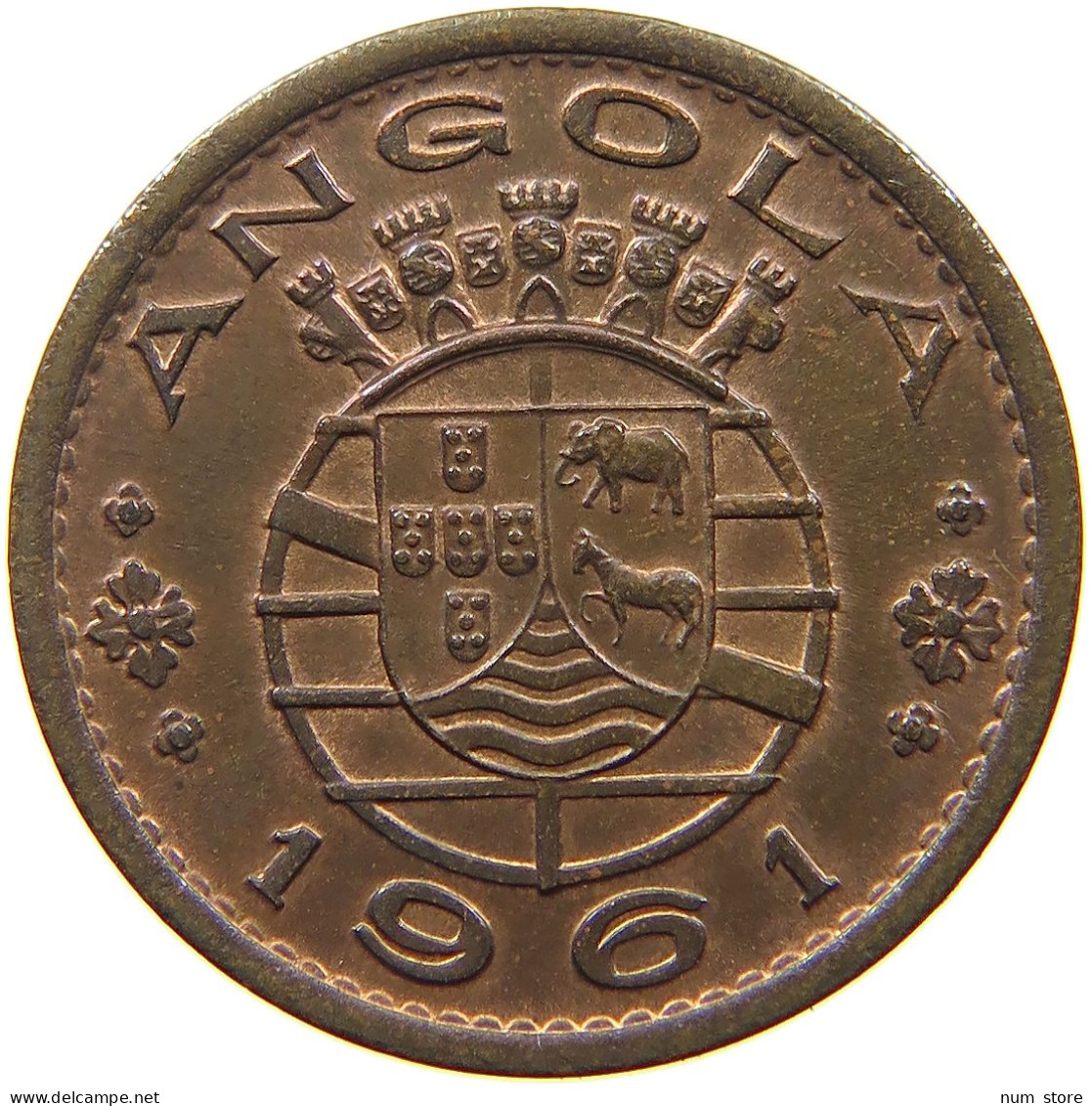 ANGOLA 50 CENTAVOS 1961  #a093 0475 - Angola