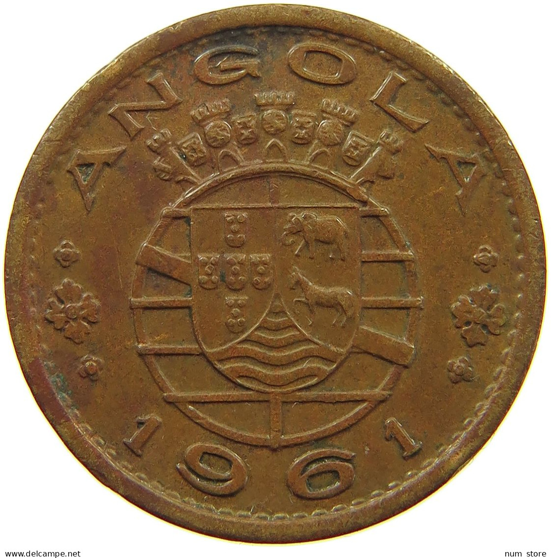 ANGOLA 50 CENTAVOS 1961  #a095 0673 - Angola