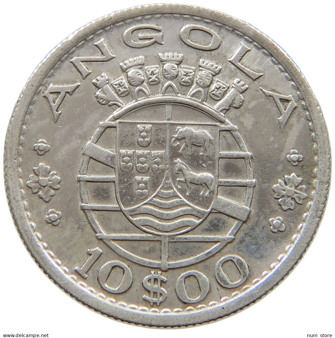 ANGOLA 10 ESCUDOS 1955  #a082 0343 - Angola