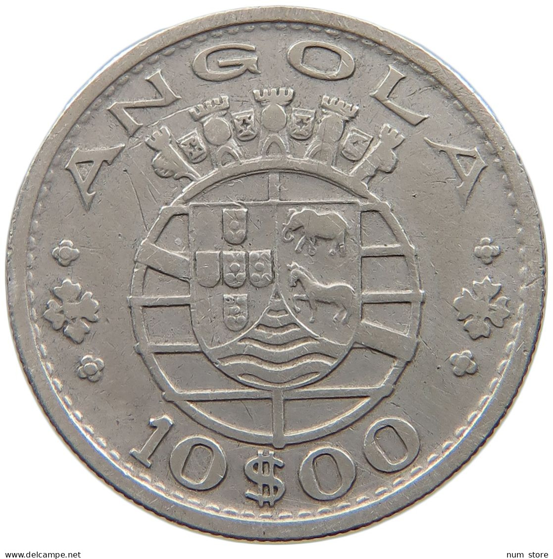 ANGOLA 10 ESCUDOS 1952  #a090 0853 - Angola