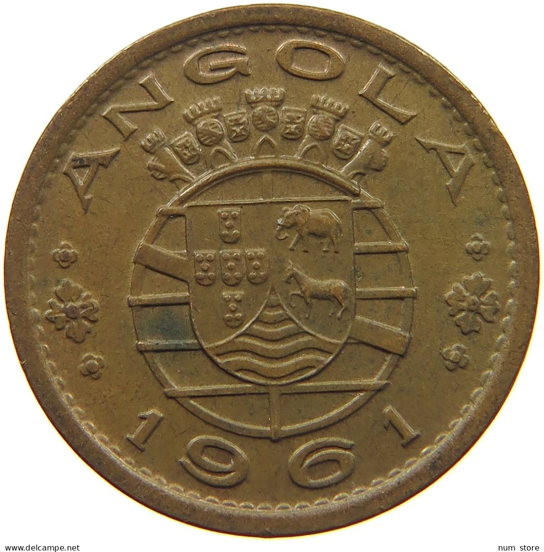 ANGOLA 50 CENTAVOS 1961  #c011 0231 - Angola