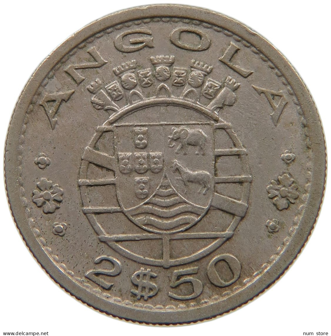 ANGOLA 2 1/2 ESCUDOS 1974  #a080 0407 - Angola