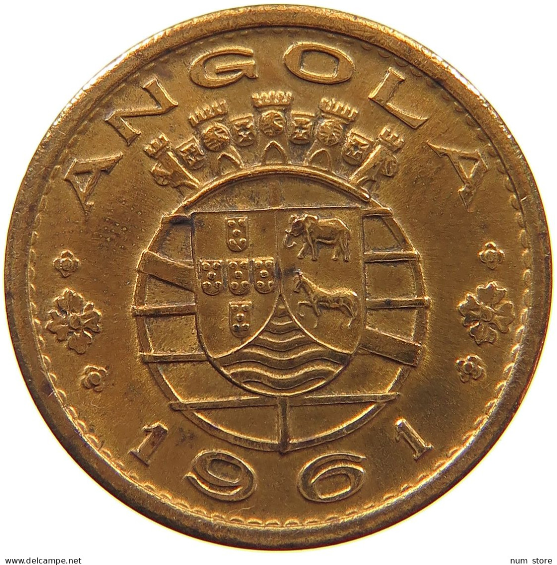 ANGOLA 50 CENTAVOS 1961  #a085 0727 - Angola