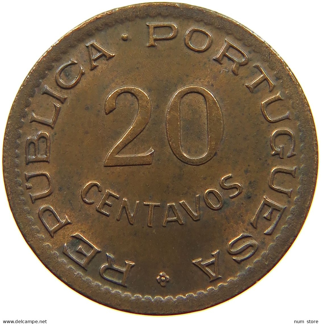 ANGOLA 20 CENTAVOS 1948  #a085 0721 - Angola