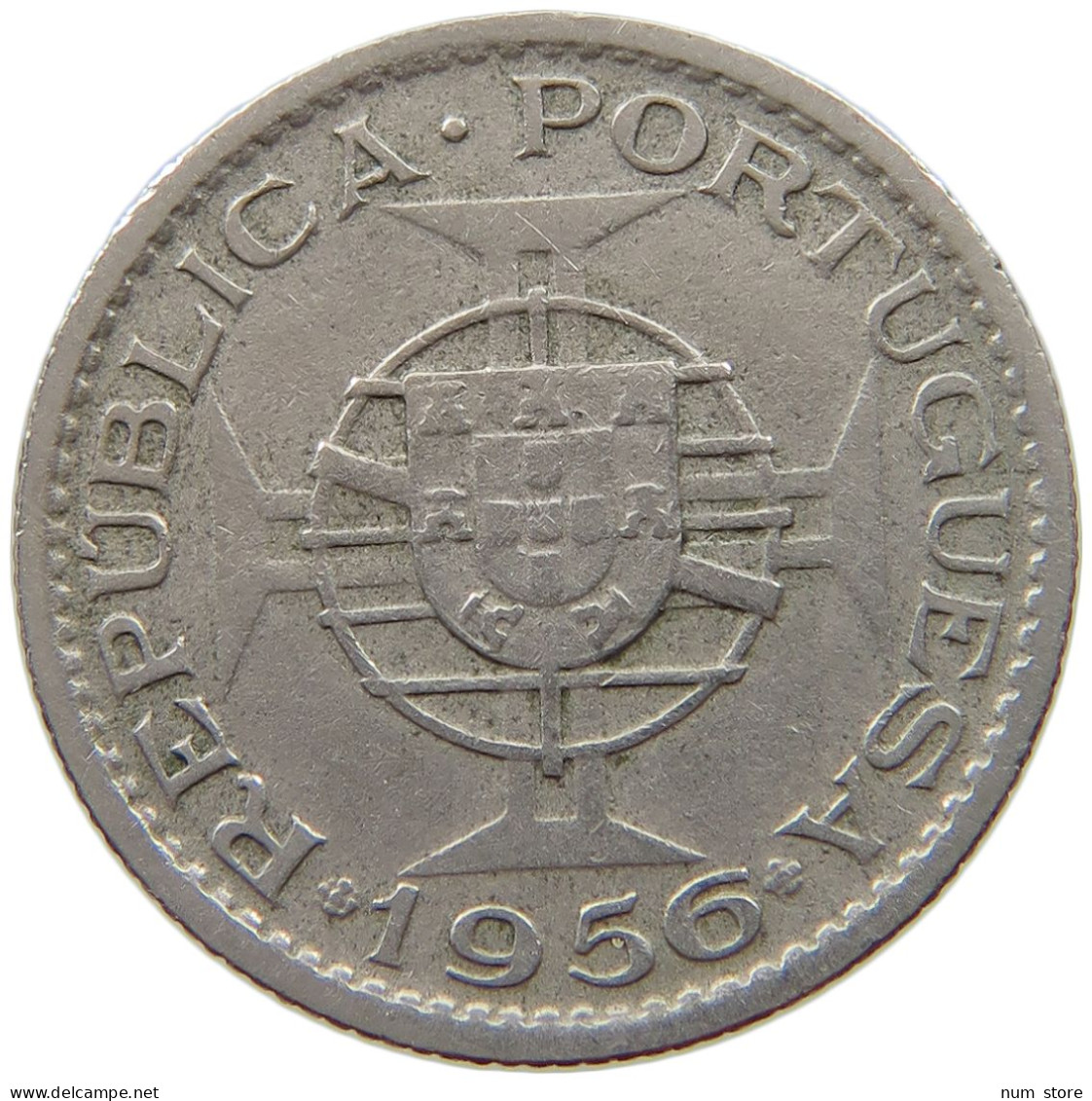 ANGOLA 2 1/2 ESCUDOS 1956  #a017 0919 - Angola