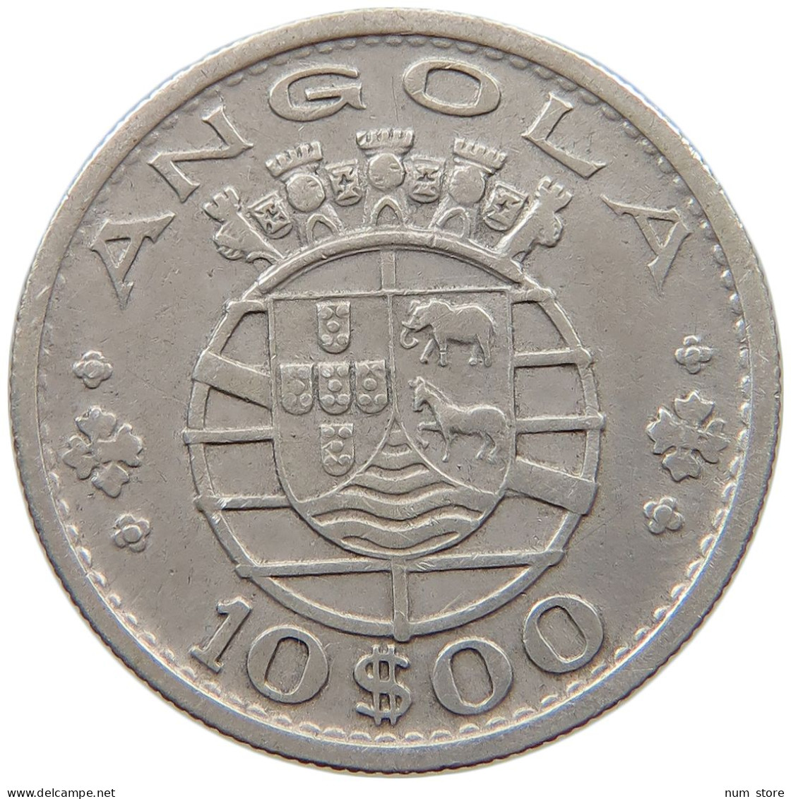 ANGOLA 10 ESCUDOS 1952  #a003 0293 - Angola