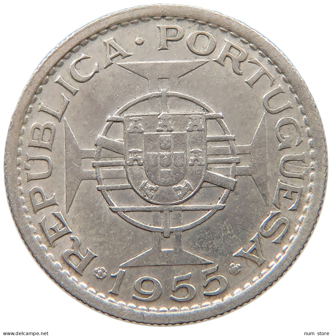 ANGOLA 10 ESCUDOS 1955  #a044 0799 - Angola