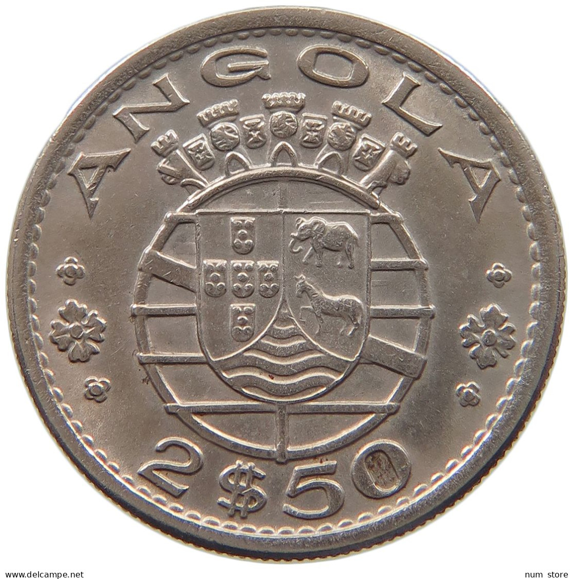 ANGOLA 2 1/2 ESCUDOS 1967  #a046 0417 - Angola