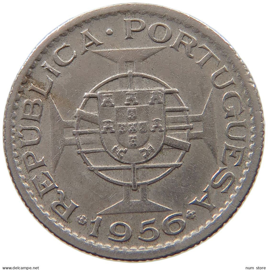 ANGOLA 2 1/2 ESCUDOS 1956  #a046 0413 - Angola