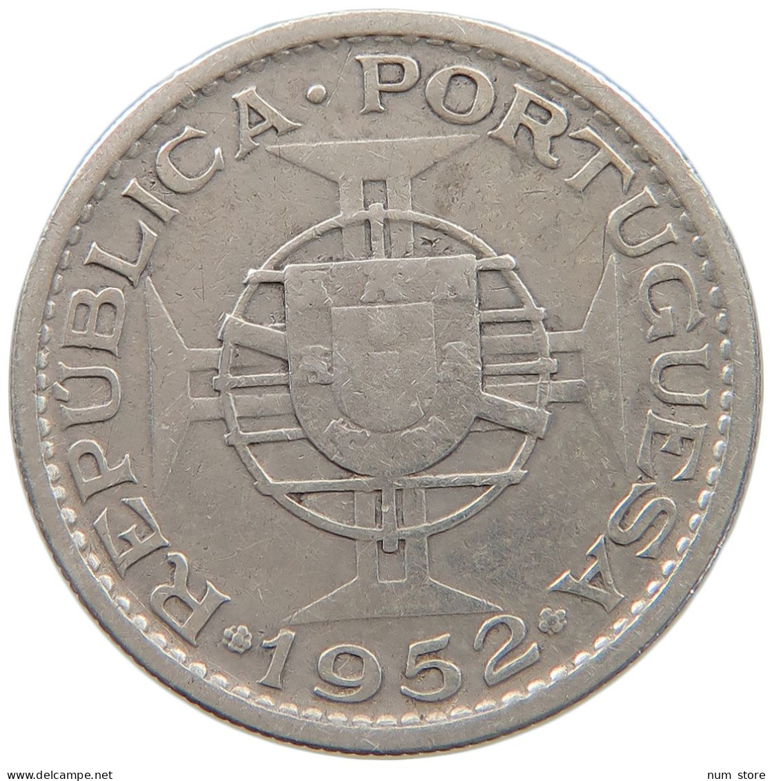 ANGOLA 10 ESCUDOS 1952  #a044 0453 - Angola