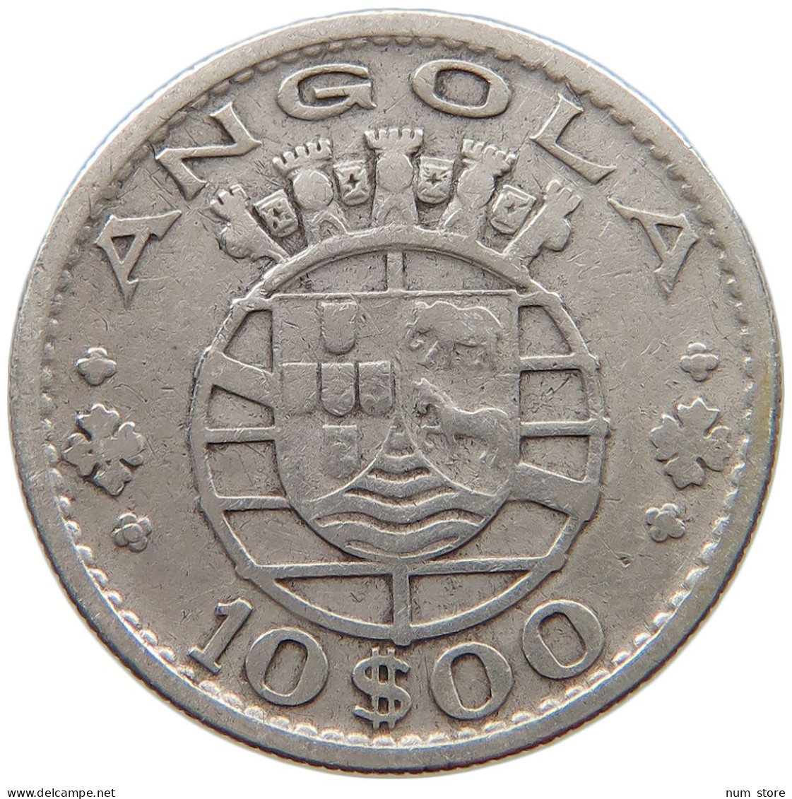 ANGOLA 10 ESCUDOS 1955  #a003 0295 - Angola