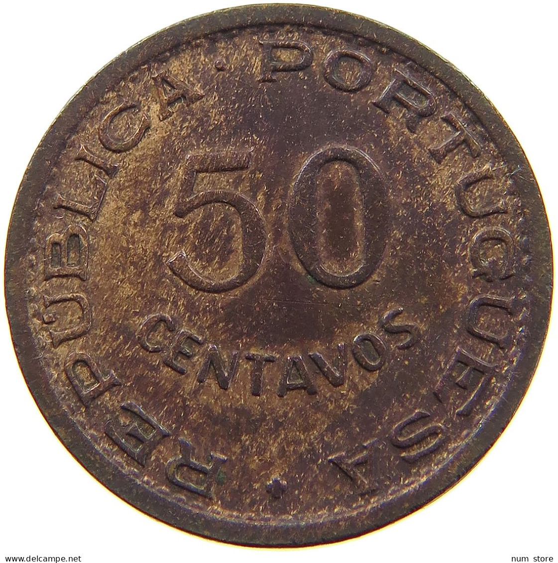 ANGOLA 50 CENTAVOS 1958  #a016 0277 - Angola