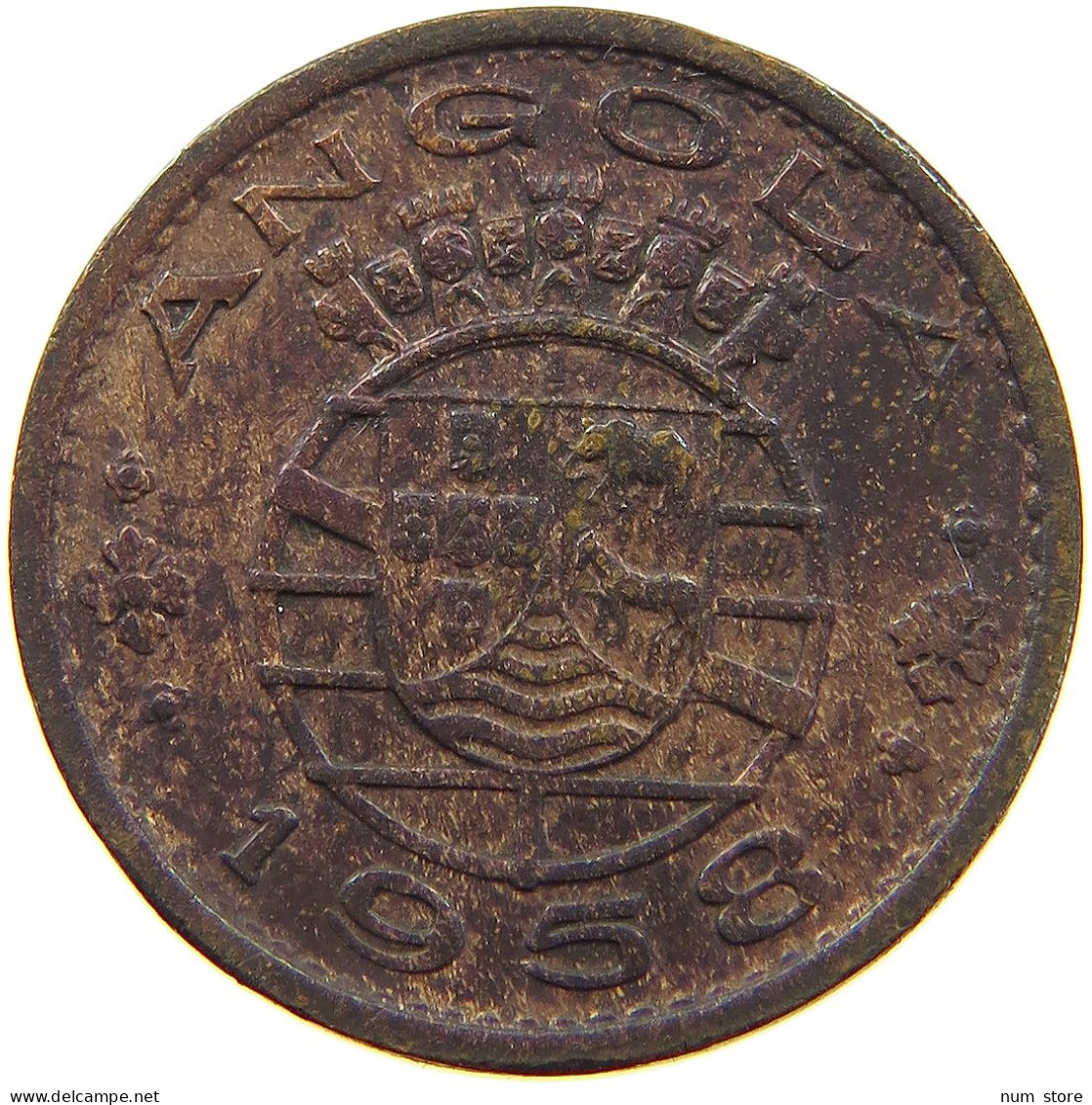 ANGOLA 50 CENTAVOS 1958  #a016 0277 - Angola