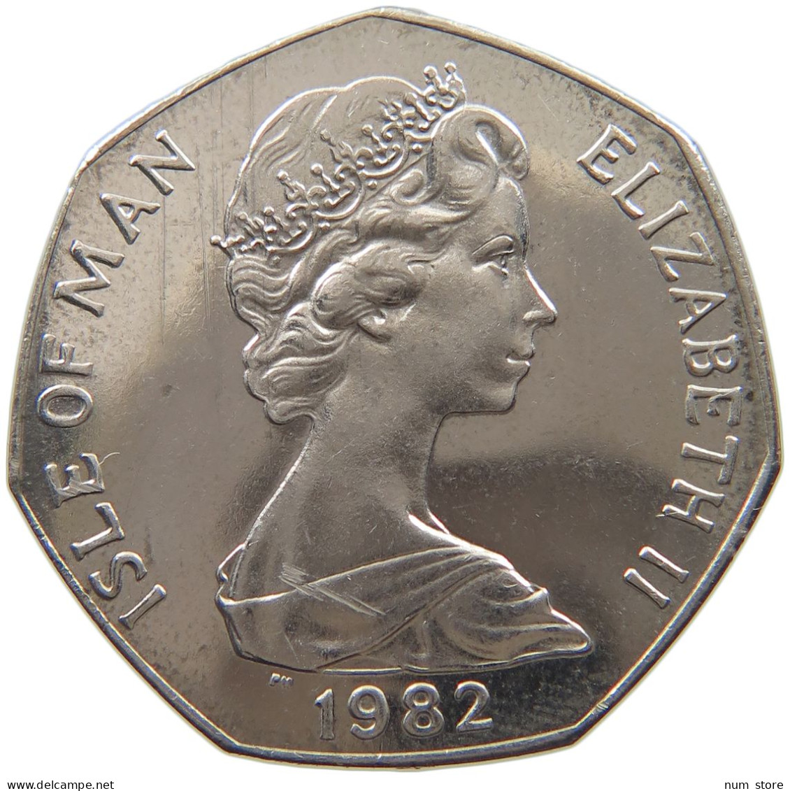 ISLE OF MAN 50 PENCE 1982 CHRISTMAS #t005 0105 - Île De  Man