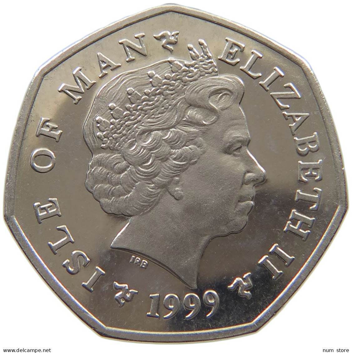 ISLE OF MAN 50 PENCE 1999  #t005 0071 - Île De  Man