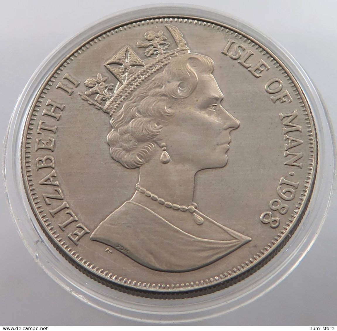 ISLE OF MAN CROWN 1988 Elizabeth II. (1952-2022) #sm06 0979 - Île De  Man