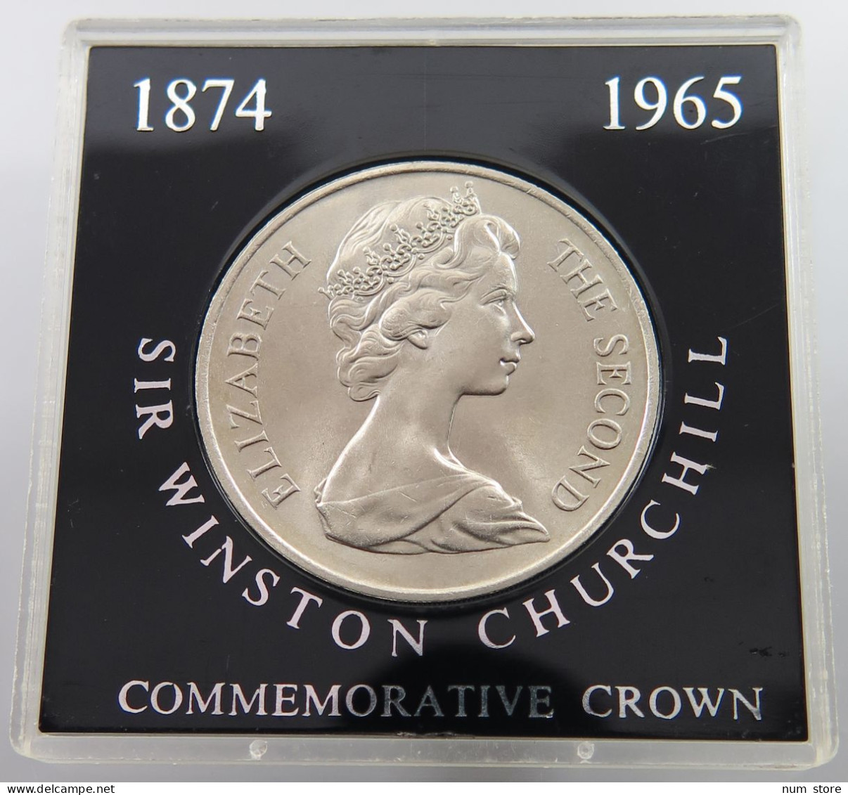 ISLE OF MAN CROWN 1970 Elizabeth II. (1952-2022) #sm02 0055 - Île De  Man