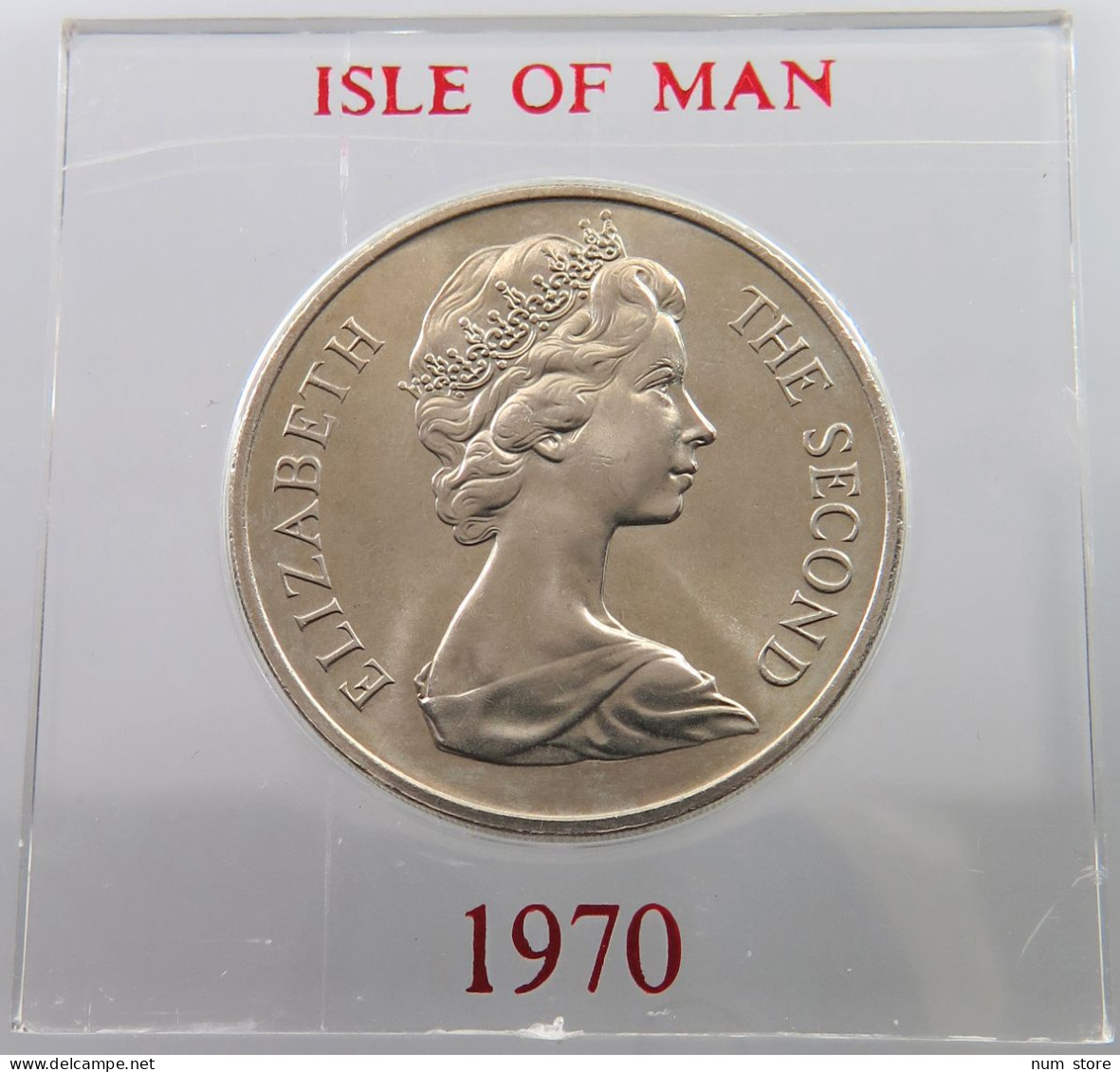 ISLE OF MAN CROWN 1970 Elizabeth II. (1952-2022) #sm02 0005 - Île De  Man