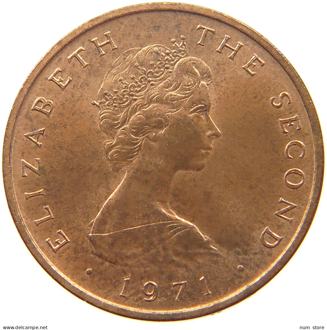 ISLE OF MAN NEW PENNY 1971 Elizabeth II. (1952-2022) #s051 0569 - Île De  Man