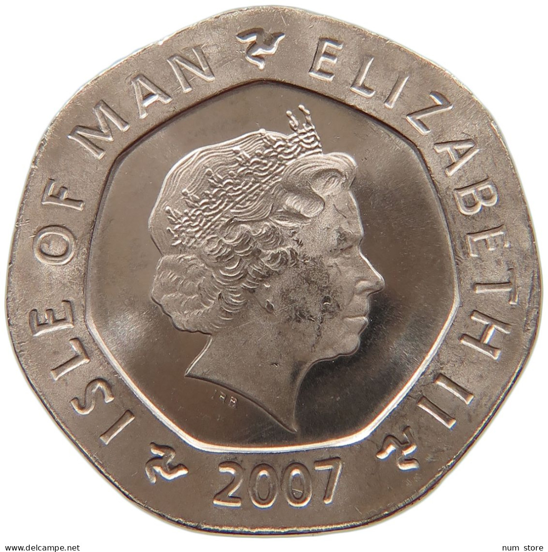 ISLE OF MAN 20 PENCE 2007 Elizabeth II. (1952-2022) #s028 0171 - Île De  Man