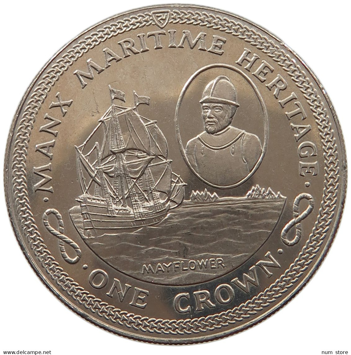 ISLE OF MAN CROWN 1982 Elizabeth II. (1952-2022) #s023 0455 - Île De  Man