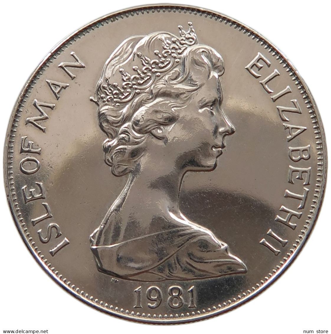 ISLE OF MAN CROWN 1981 Elizabeth II. (1952-2022) #c047 0319 - Île De  Man