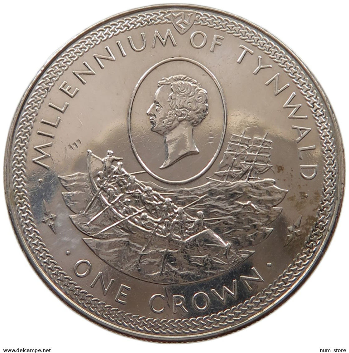 ISLE OF MAN CROWN 1979 Elizabeth II. (1952-2022) #c047 0323 - Île De  Man