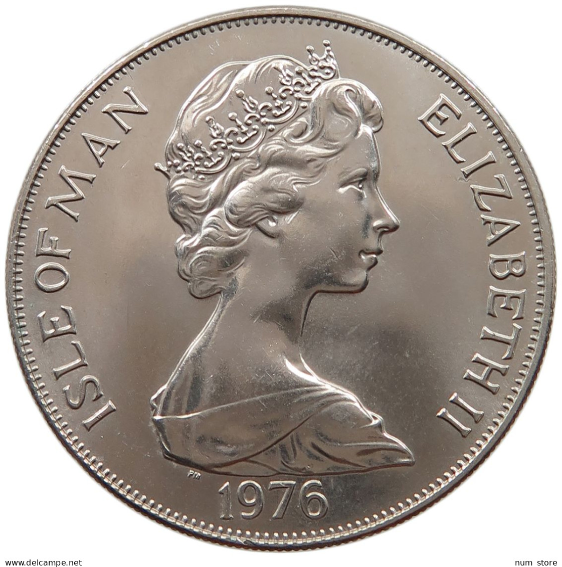 ISLE OF MAN CROWN 1976 Elizabeth II. (1952-2022) #c047 0295 - Isle Of Man