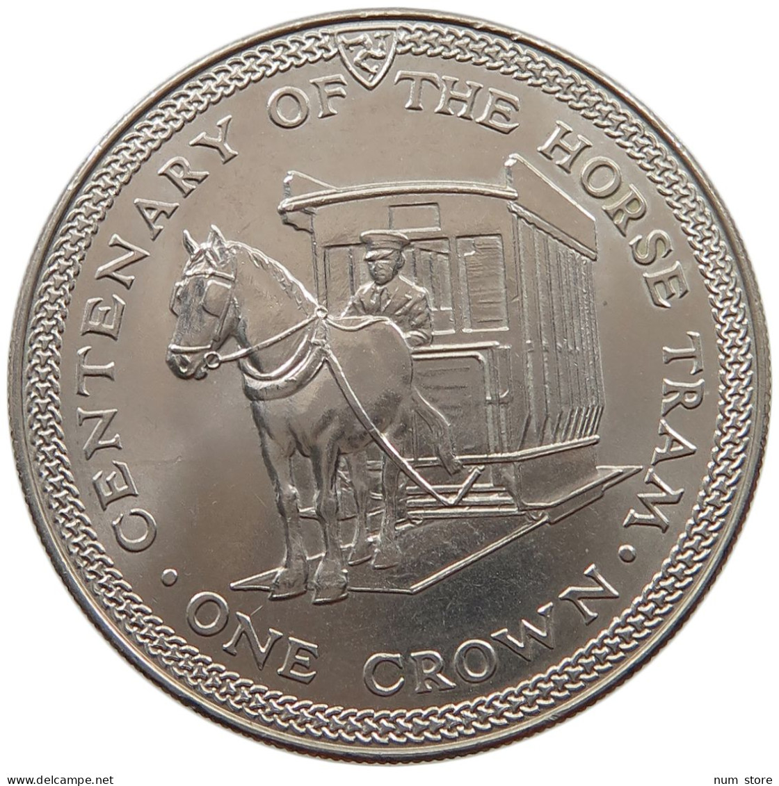 ISLE OF MAN CROWN 1976 Elizabeth II. (1952-2022) #c047 0295 - Île De  Man