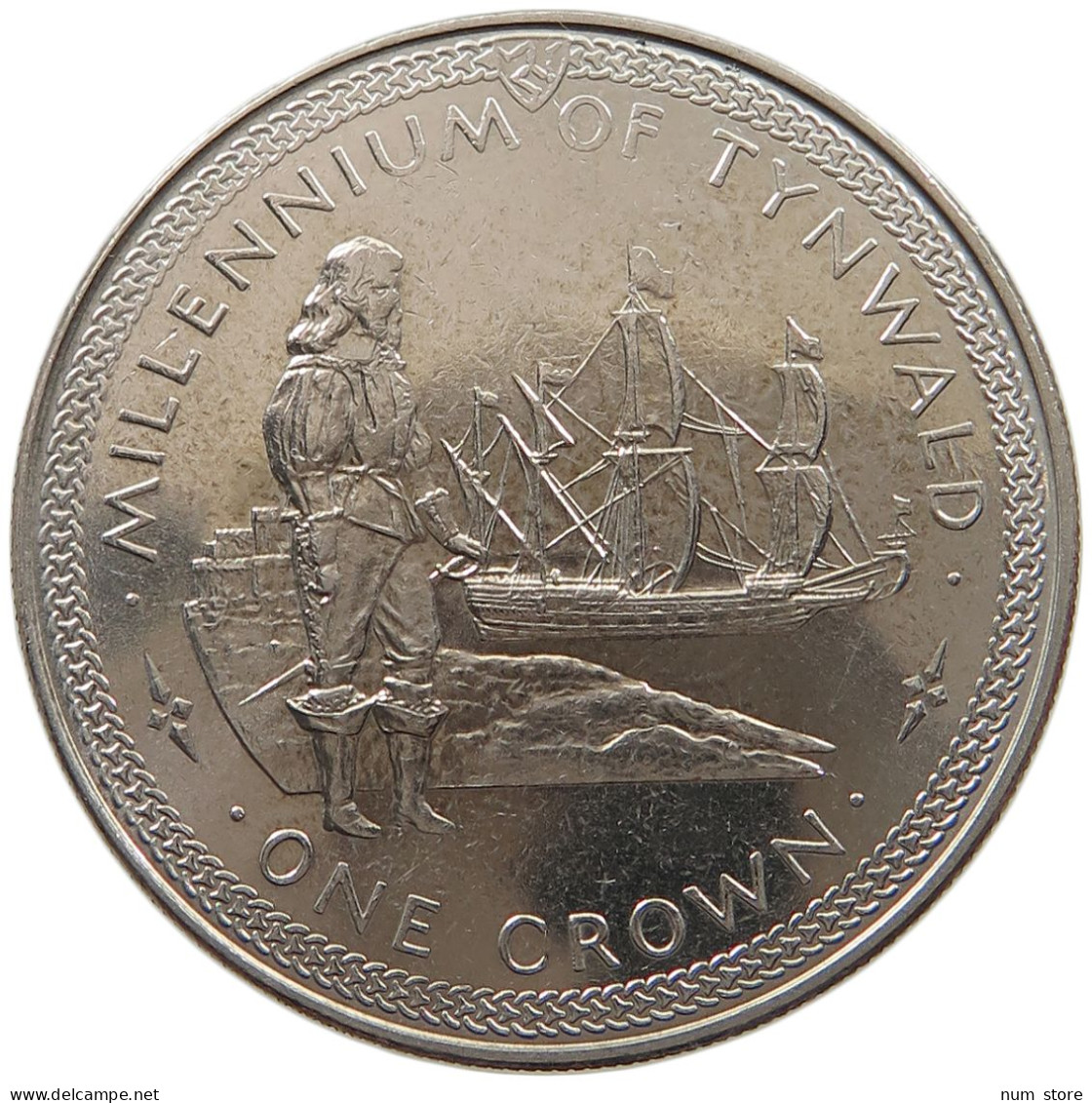 ISLE OF MAN CROWN 1979 Elizabeth II. (1952-2022) #c035 0143 - Isle Of Man