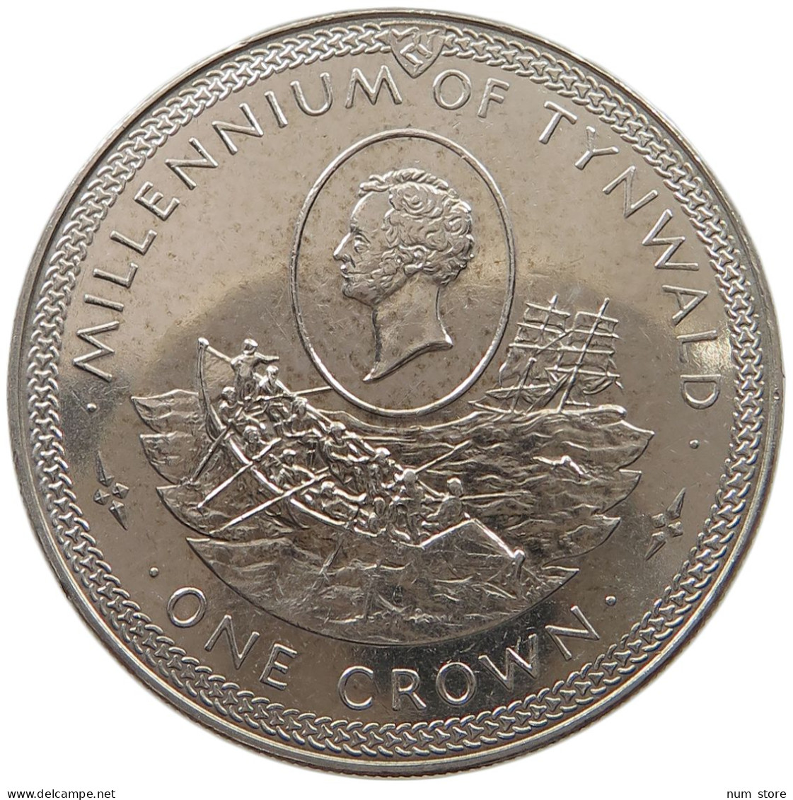 ISLE OF MAN CROWN 1979 Elizabeth II. (1952-2022) #c035 0141 - Isle Of Man