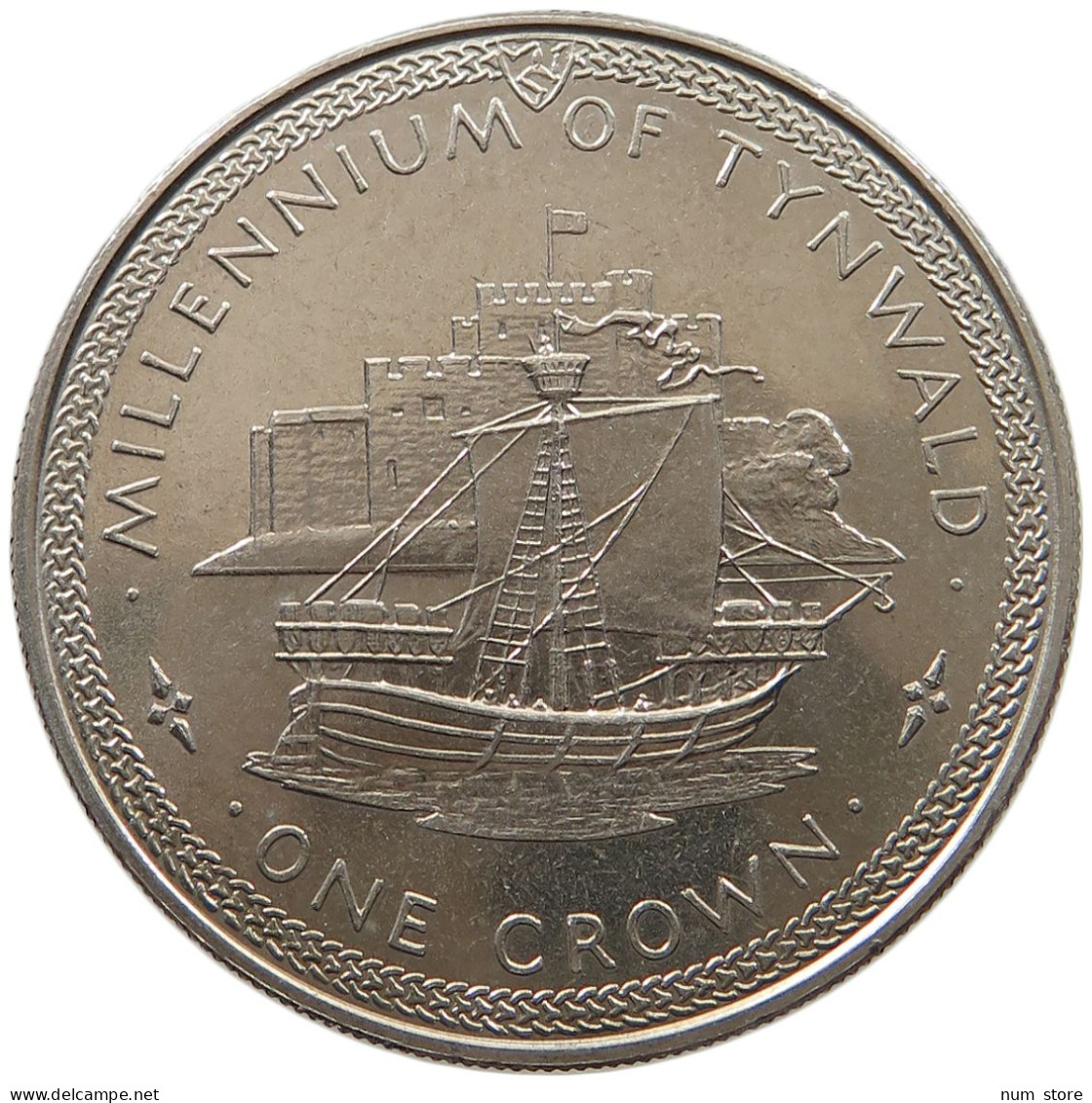 ISLE OF MAN CROWN 1979 Elizabeth II. (1952-2022) #c035 0137 - Île De  Man