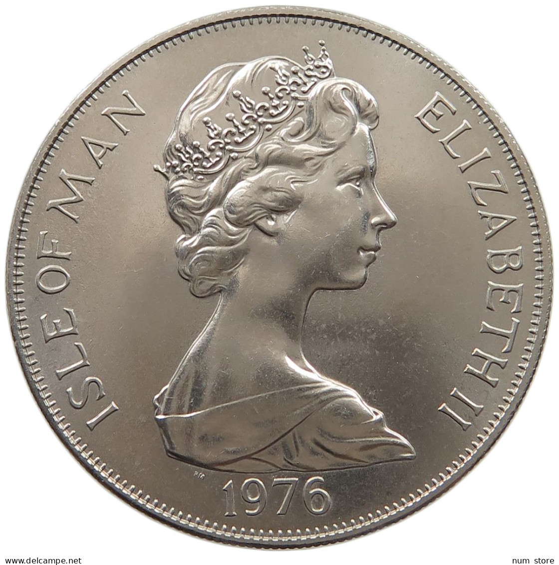 ISLE OF MAN CROWN 1976 Elizabeth II. (1952-2022) #c034 0255 - Isle Of Man