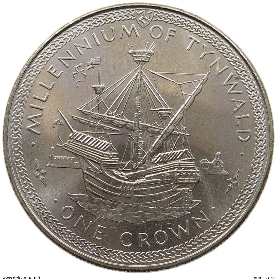 ISLE OF MAN CROWN 1979 Elizabeth II. (1952-2022) #c028 0215 - Isle Of Man