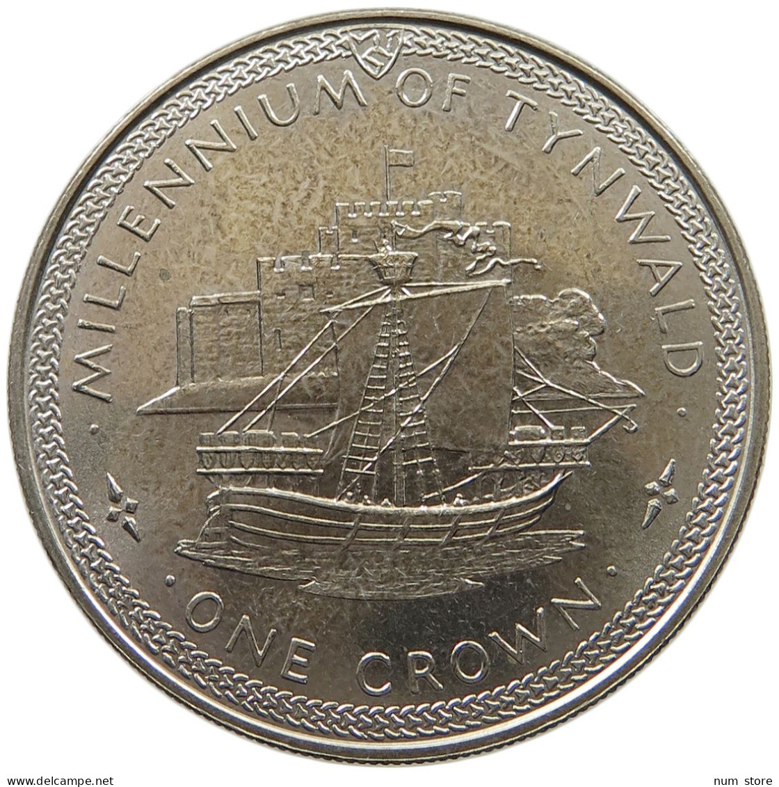 ISLE OF MAN CROWN 1979 Elizabeth II. (1952-2022) #c028 0211 - Île De  Man