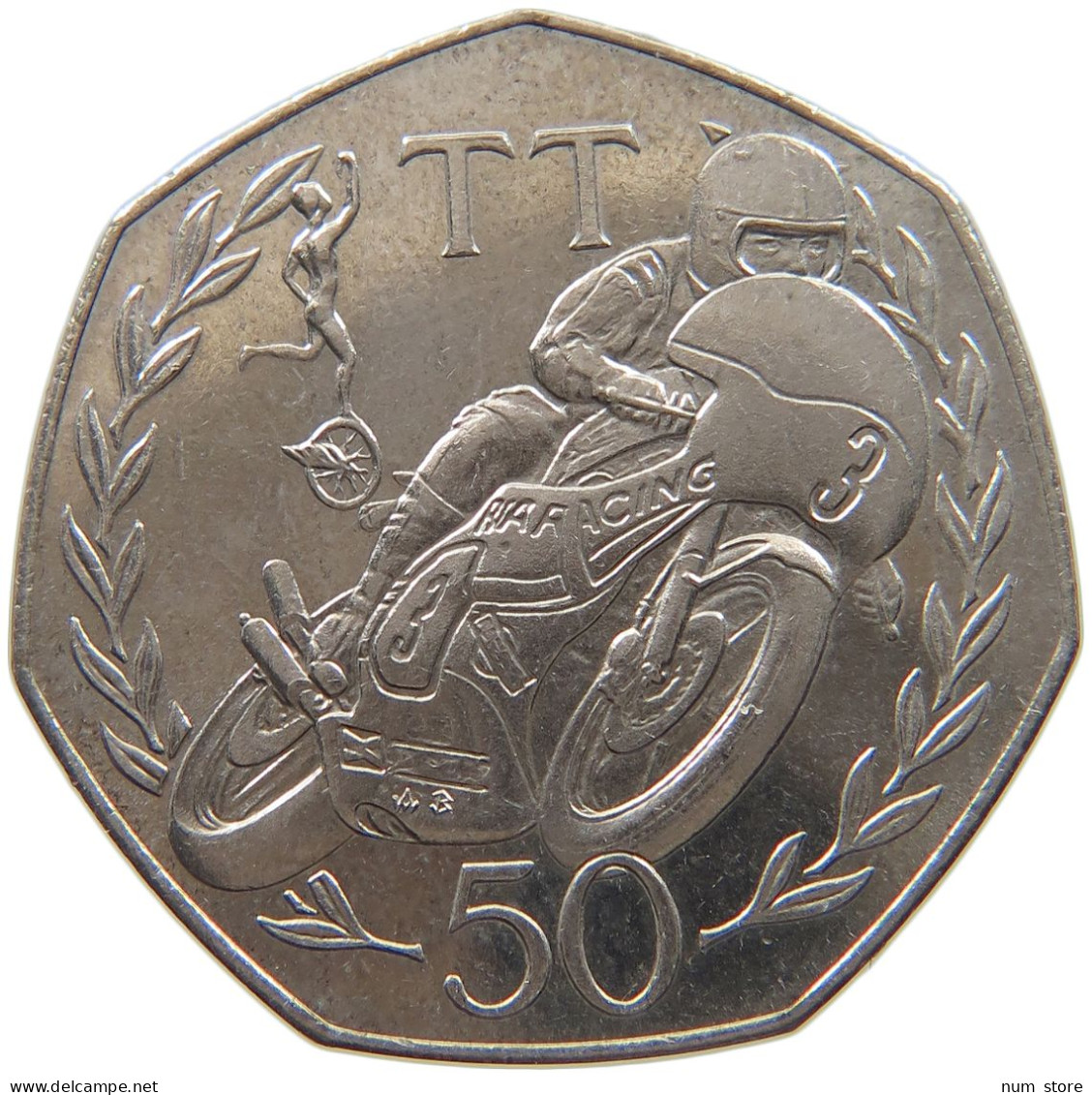 ISLE OF MAN 50 PENCE 1981 Elizabeth II. (1952-2022) #c018 0487 - Isle Of Man