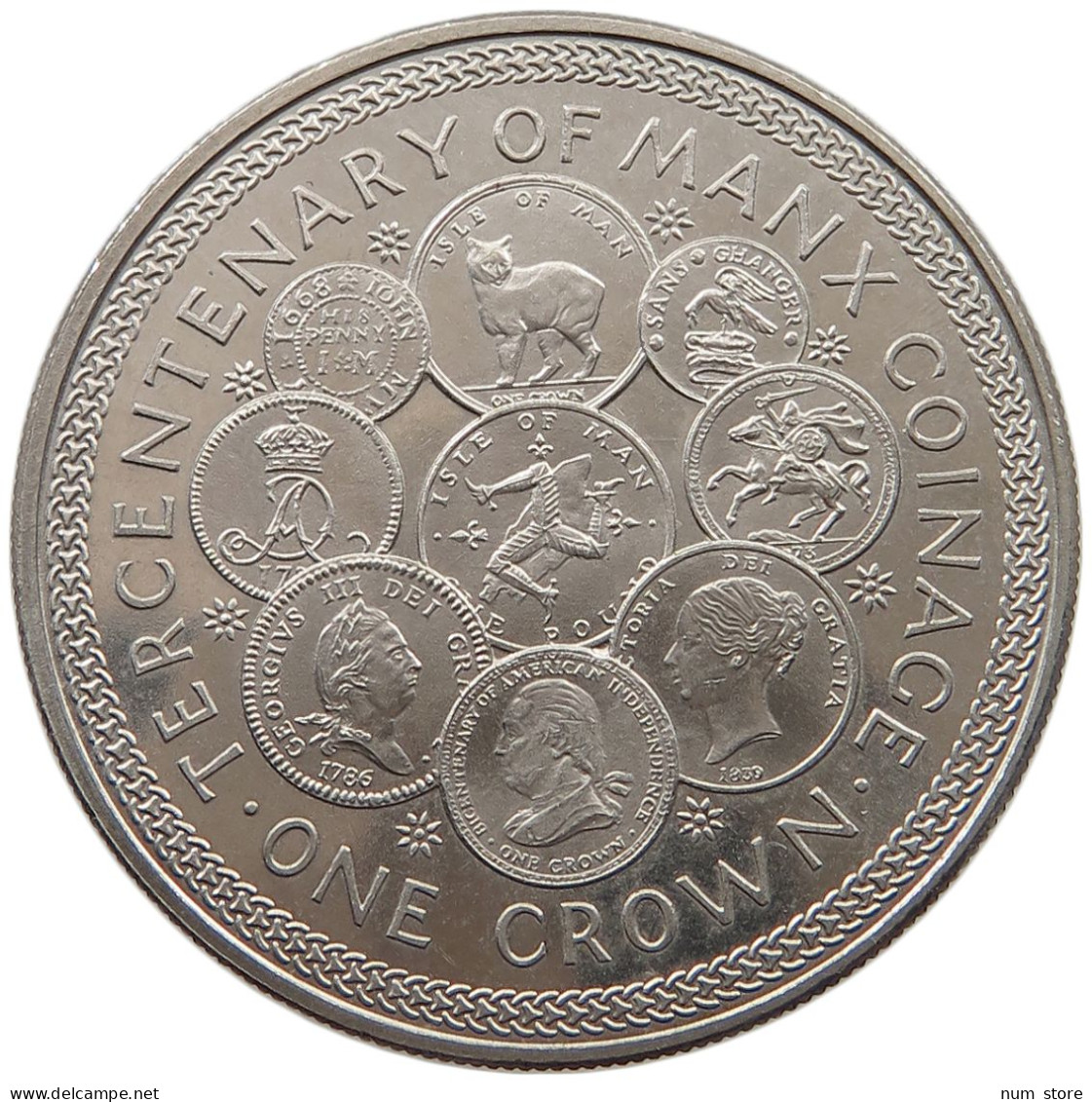 ISLE OF MAN CROWN 1979 Elizabeth II. (1952-2022) #c005 0137 - Île De  Man