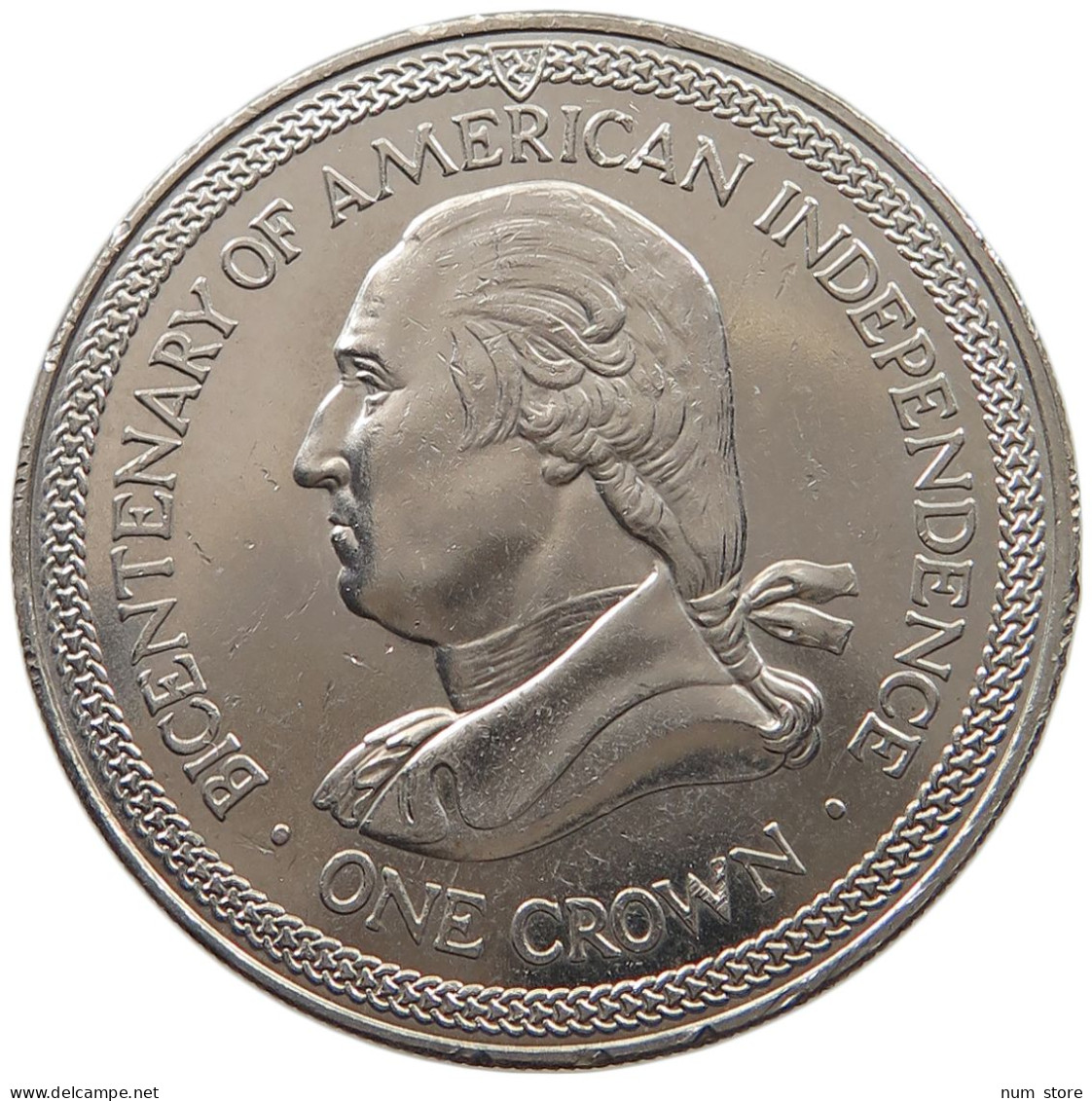 ISLE OF MAN CROWN 1976 Elizabeth II. (1952-2022) #c005 0117 - Isle Of Man