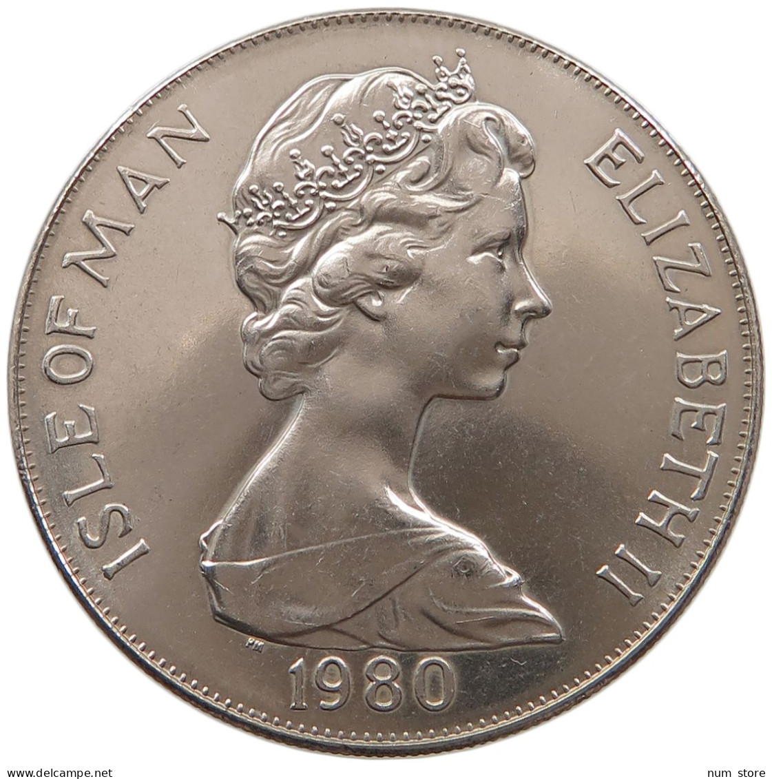 ISLE OF MAN CROWN 1980 Elizabeth II. (1952-2022) #alb064 0107 - Île De  Man