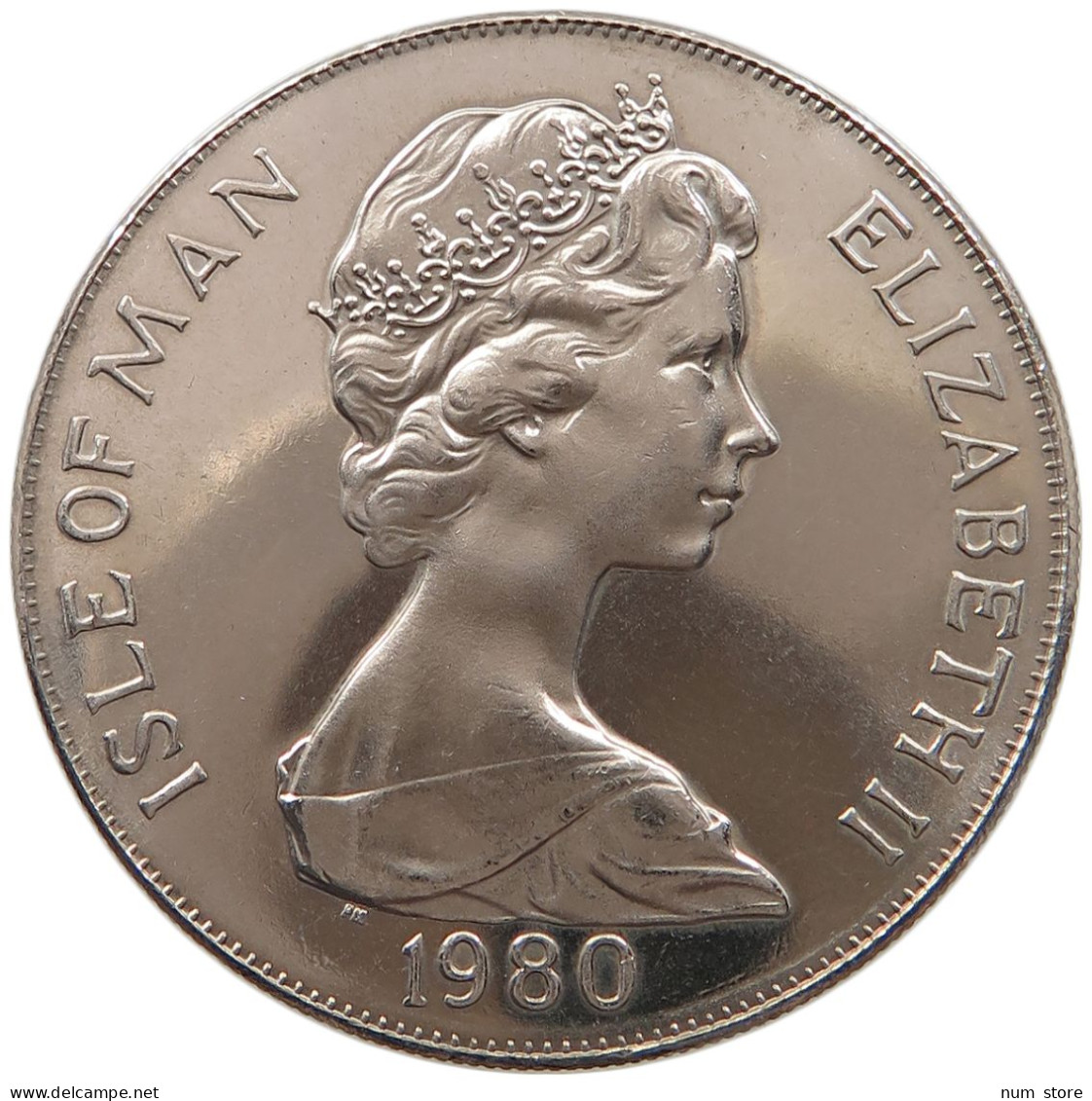 ISLE OF MAN CROWN 1980 Elizabeth II. (1952-2022) #alb064 0105 - Île De  Man