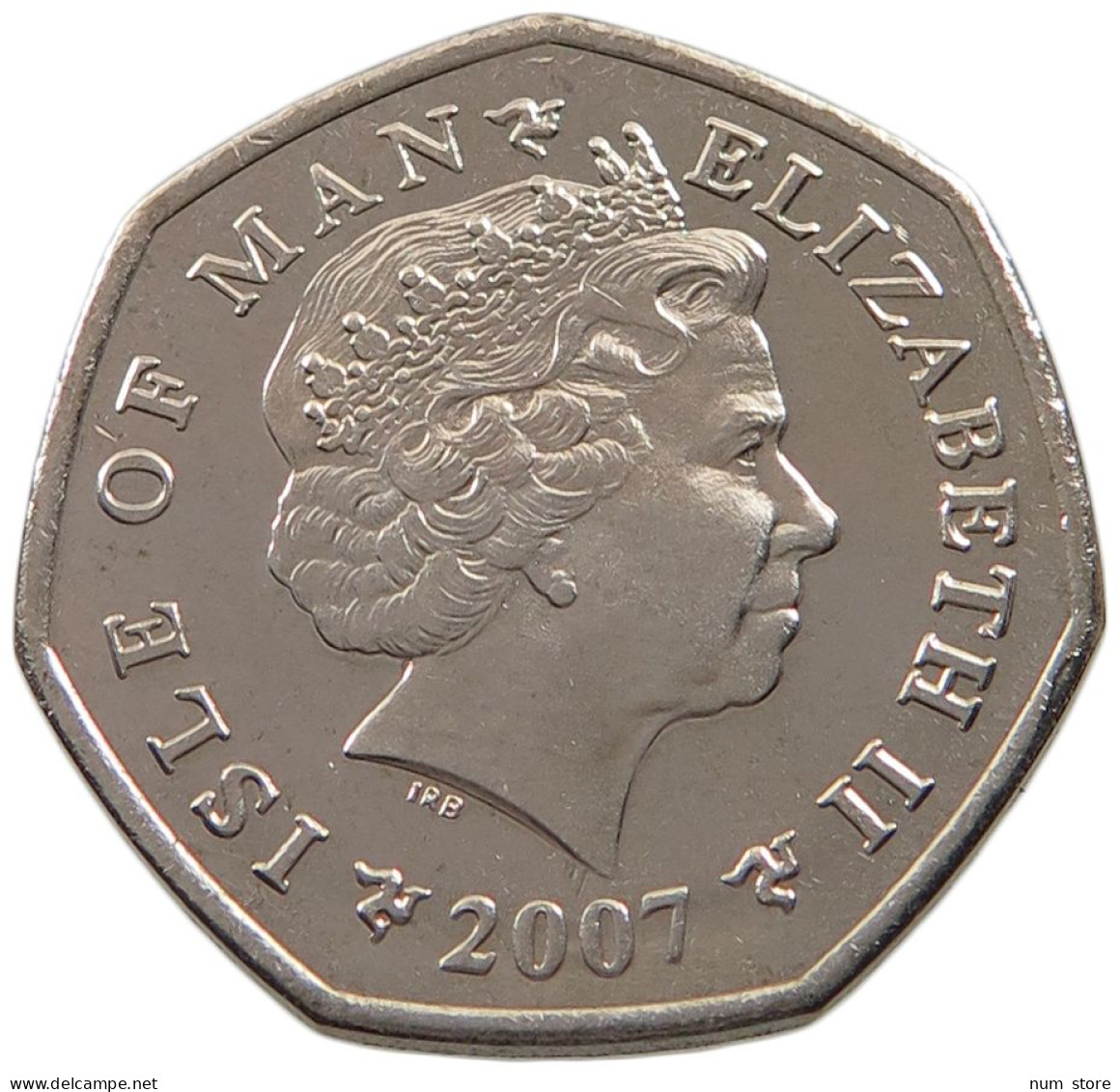 ISLE OF MAN 50 PENCE 2007 MILNER'S TOWER #alb038 0567 - Isle Of Man