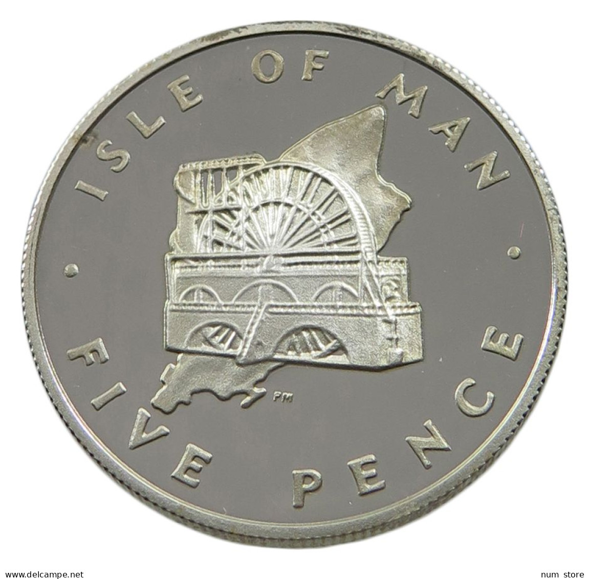 ISLE OF MAN 5 PENCE 1977  #alb035 0583 - Île De  Man