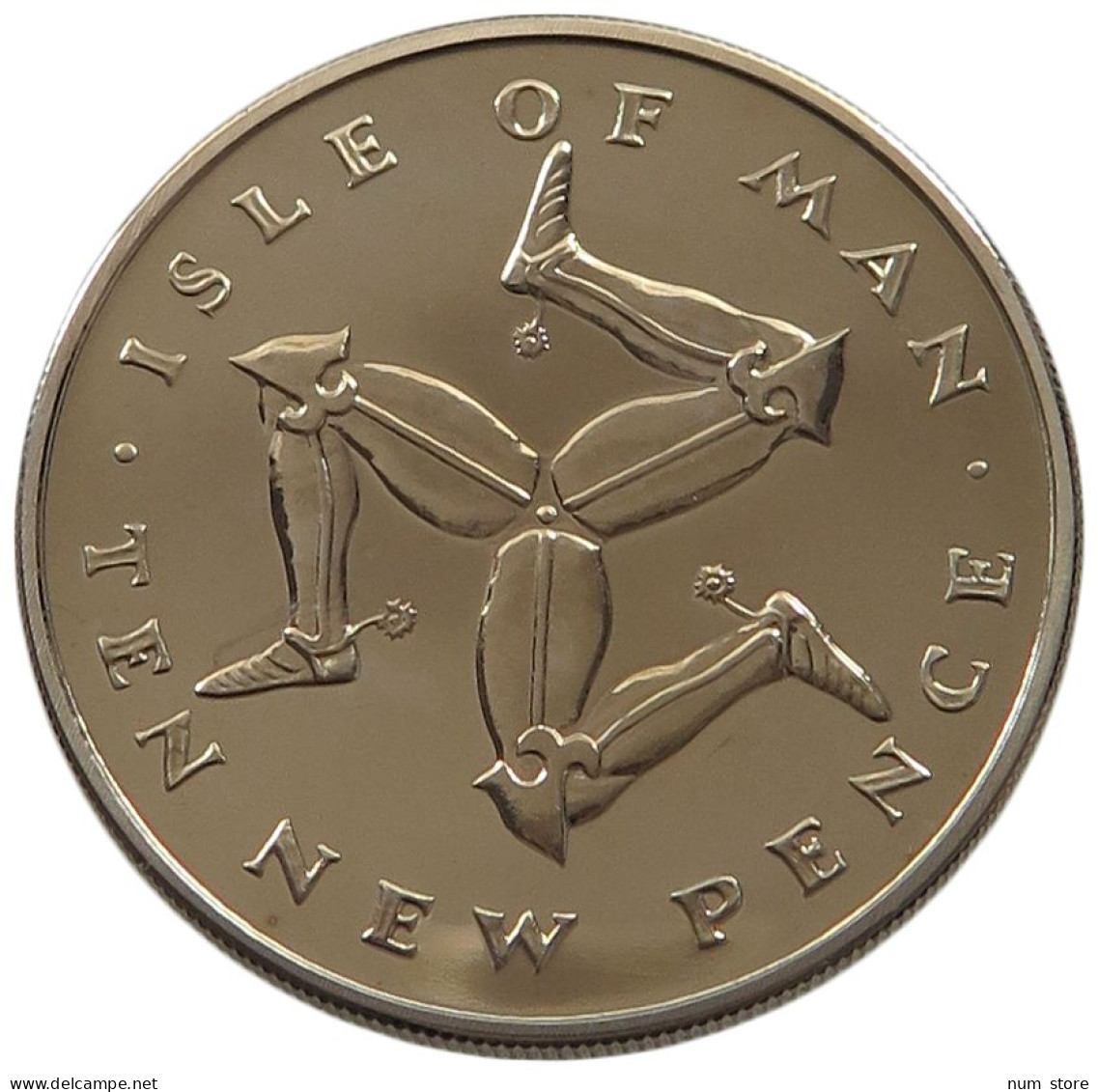 ISLE OF MAN 10 PENCE 1971  #alb032 0101 - Isle Of Man