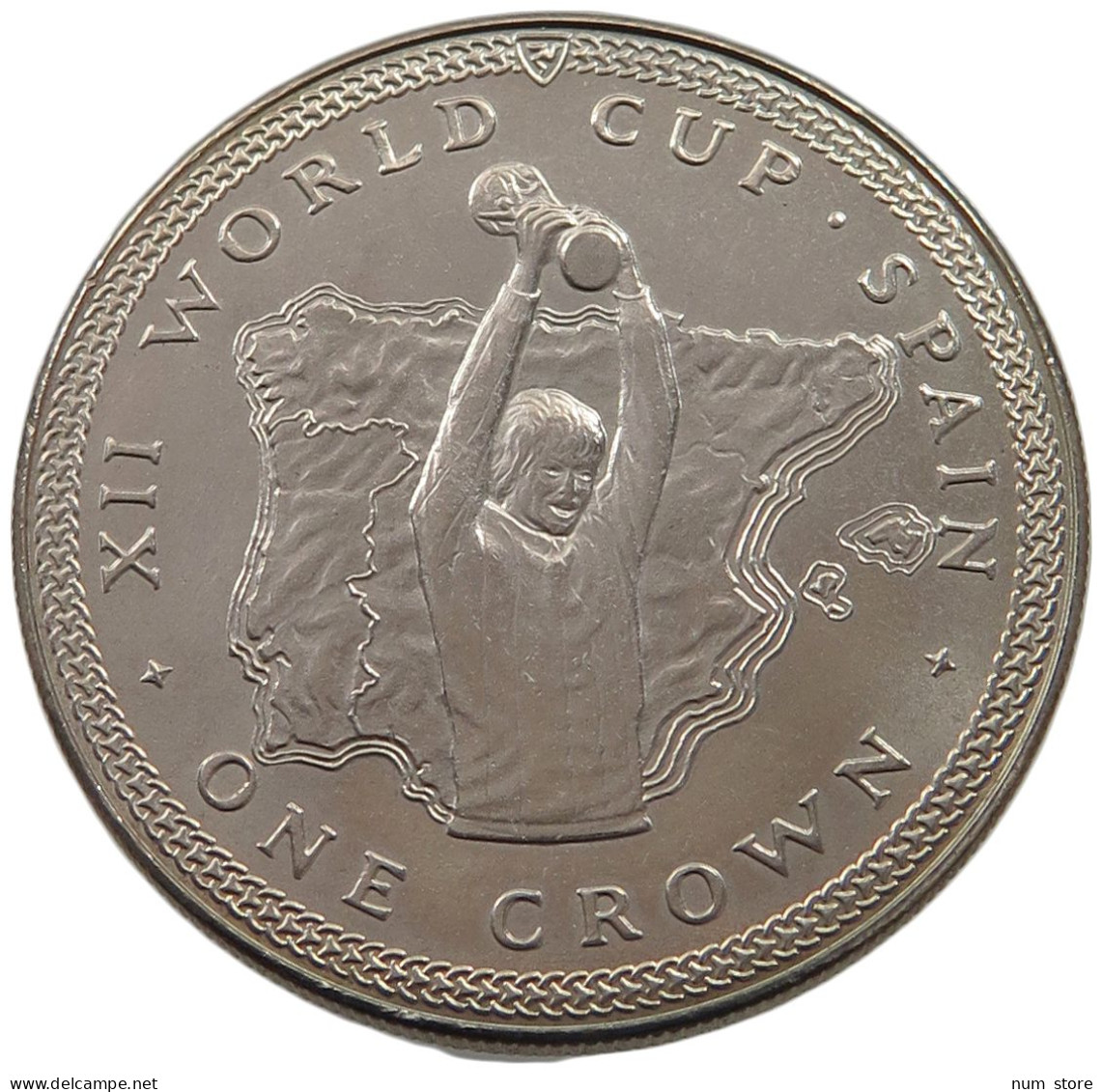 ISLE OF MAN CROWN 1982  #alb032 0115 - Isla Man